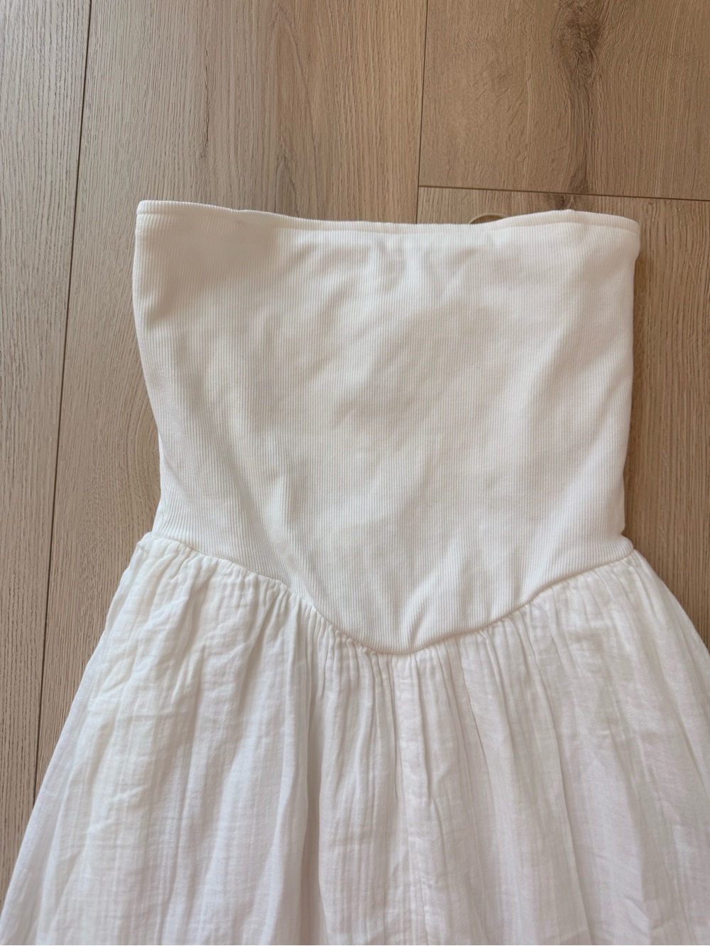 GAP White Strapless Maxi Dress women summer dress vacation chic - Picture 3 of 7